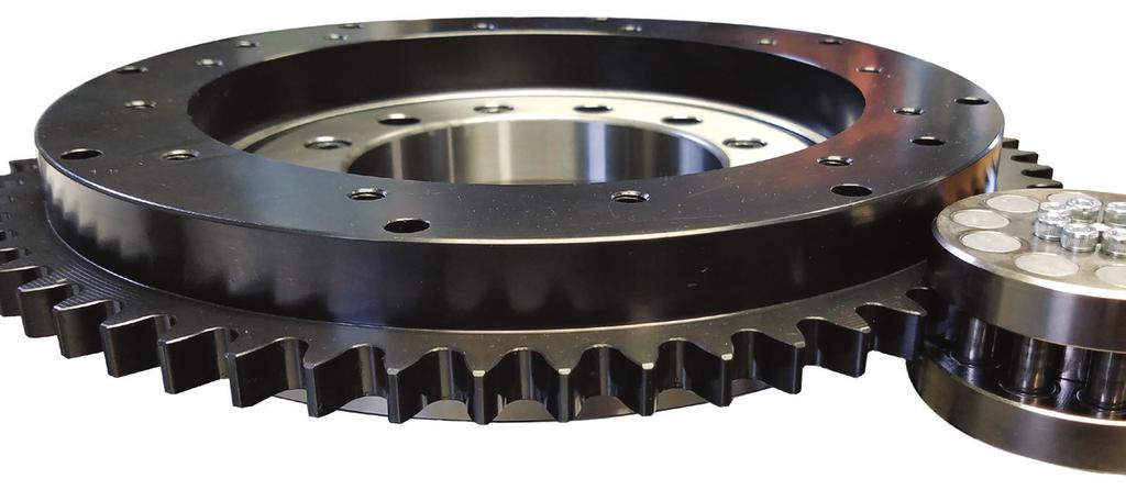 ZERO BACKLASH GEARING Based on Nexen s innovative Roller Pinion technology, the Geared Bearing comes complete with a gear and a precision grade, high capacity bearing.