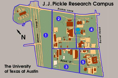 Proving Grounds: UT Campus streets and parking lots; J.
