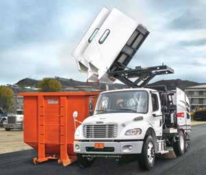 A full hopper can dump and retract in 20 seconds for short intervals and up to 70 seconds at top height.