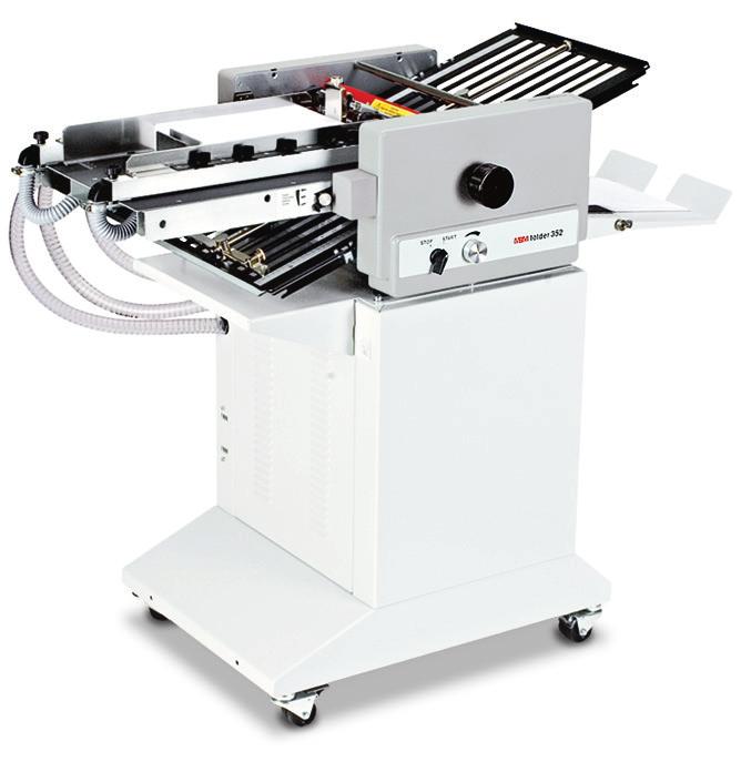 Speed, sheets per hour: 18,000* Paper size: 4 1/2 x 8 1/4 to 13 x 19 16 lbs to 80 lbs* Sheet capacity: 800* Electrical requirements: 120 V, 60 Hz 189 lbs Speed, sheets per hour: