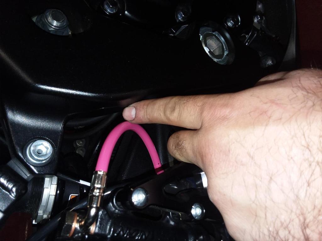 MAKE SURE TO LEAVE A ½ INCH GAP BETWEEN THE FRAME AND THE LINE TO ENSURE ENOUGH SLACK FOR SWING ARM MOVMENT.