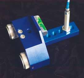 Users have been very innovative with removable proximity probe mounts on non-traditional equipment that includes vertical pumps (Figure 7) and a balancing machine (using proximity probes to measure