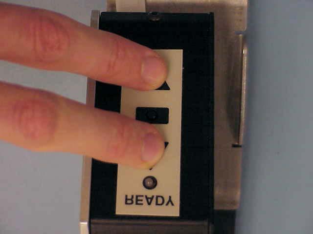 1. Verify that the correct timeout has been set by pressing and releasing the center button