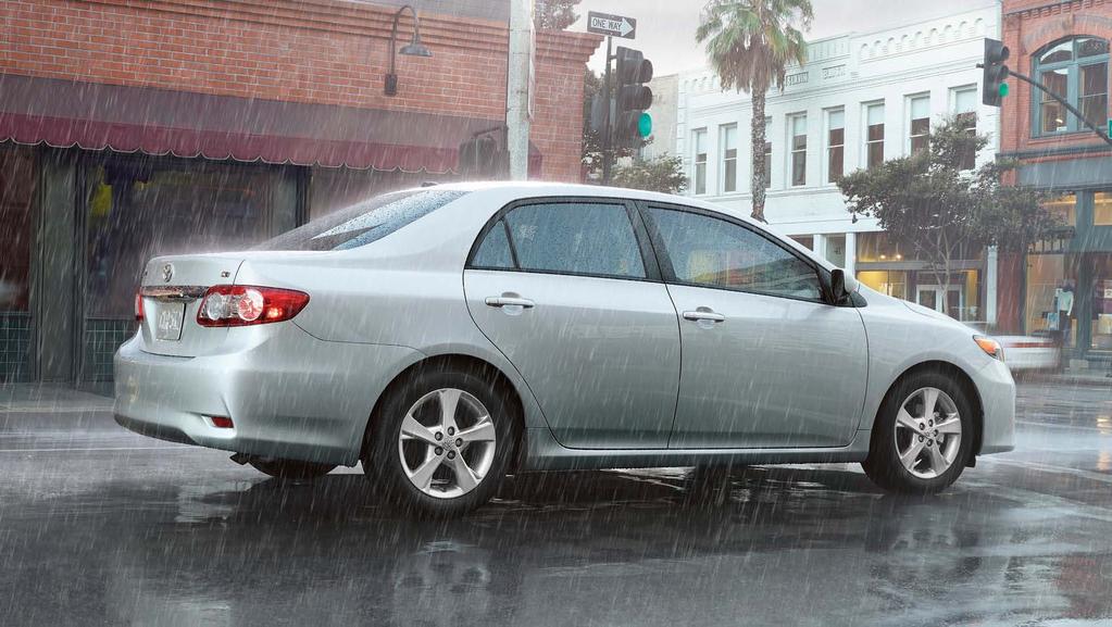 How is Corolla designed to help protect me? At Toyota, your safety is what drives us. That s why we ve given Corolla an impressive list of active and passive safety features as standard equipment.