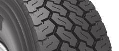 helps to provide aggressive traction for both on and off highway use and a tough tread compound helps