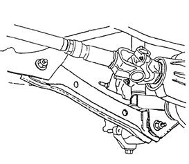 Installation Instructions: ILLUSTRATION 1 DISASSEMBLY: PROP. SHAFT 1) Raise and suitably support the vehicle with jackstands. Support the axle with a floor jack. Remove the wheels and tires.