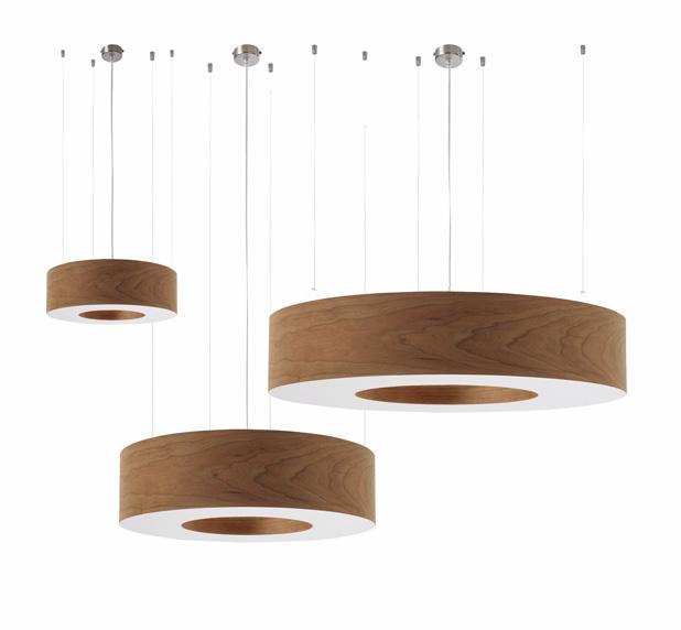 SATURNIA SATURNIA. Rings of light. Handcrafted suspension lamp designed for LZF by the Spanish designer, available in 3 sizes.