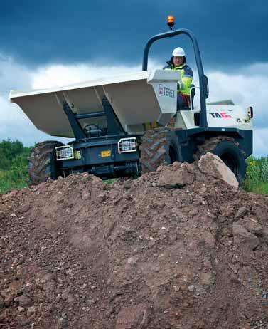 POWER SWIVEL SITE DUMPERS SMOOTH MOVERS. Increase your versatility The Terex range of Power Swivel (swing tip) site dumpers adds another dimension to your job site versatility.