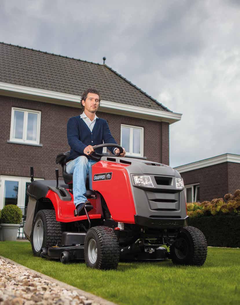 RXT REAR DISCHARGE TRACTORS Responsive, intelligent, comfortable and powerful. The updated Snapper RXT300 really is a cut above the rest.