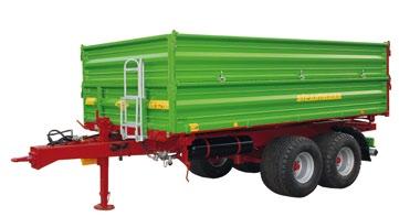 body models for any demand Easy handling due to tandem axle Extremely stable during