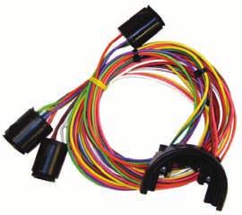 Prior to installing the dash/main harness in your vehicle, plug all of the fuses, flashers, (see a detailed photograph on page 13 of this instruction set) and horn relay into the harness.