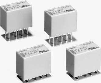 Surfacemounting Relay Ultracompact and Slim DPDT Relay Suitable for highdensity mounting.(.7 mm (W). mm (L) 9 mm (H)).