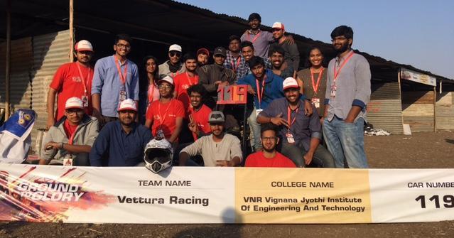 Team participated in SAE BAJA, 2017-2018 SUPRA SAEINDIA is the largest affiliate of SAE international with 6000+ throughout the country has been in the forefront in bringing several event modeled on