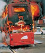 5.32 Mark three answers There is a fire on the upper deck of your double-deck bus.