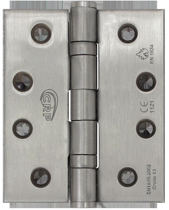 FEATURES: Fie Knuckle ball bearing hinges Aailable in Grade 304 and 316 Stainless Steel Template drilled Suitable for wood and metal doors Tested