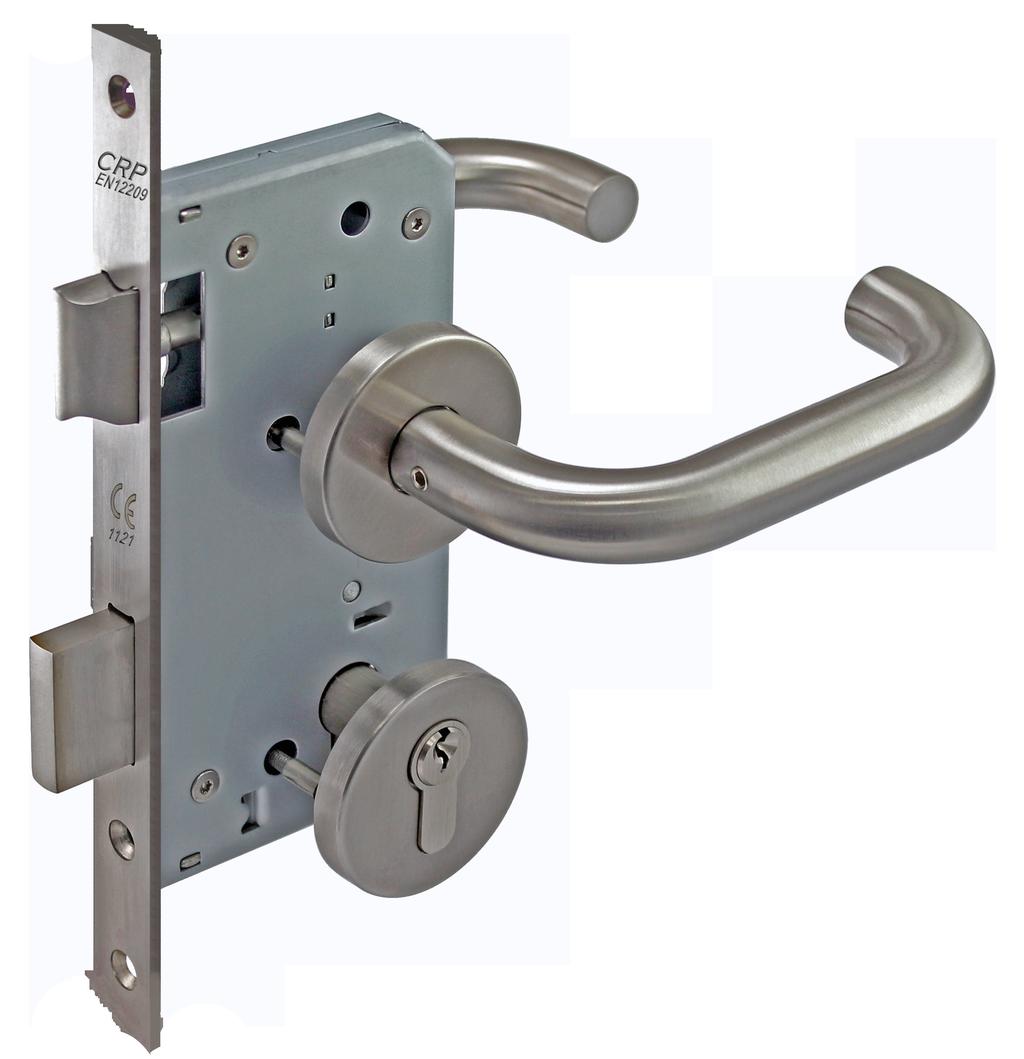 EU 6400 SERIES MORTICE LOCKSET European lockcase design offers simplified door preparation and modular accessories for easy functional change Powder coated case offers high corrosion resistance.