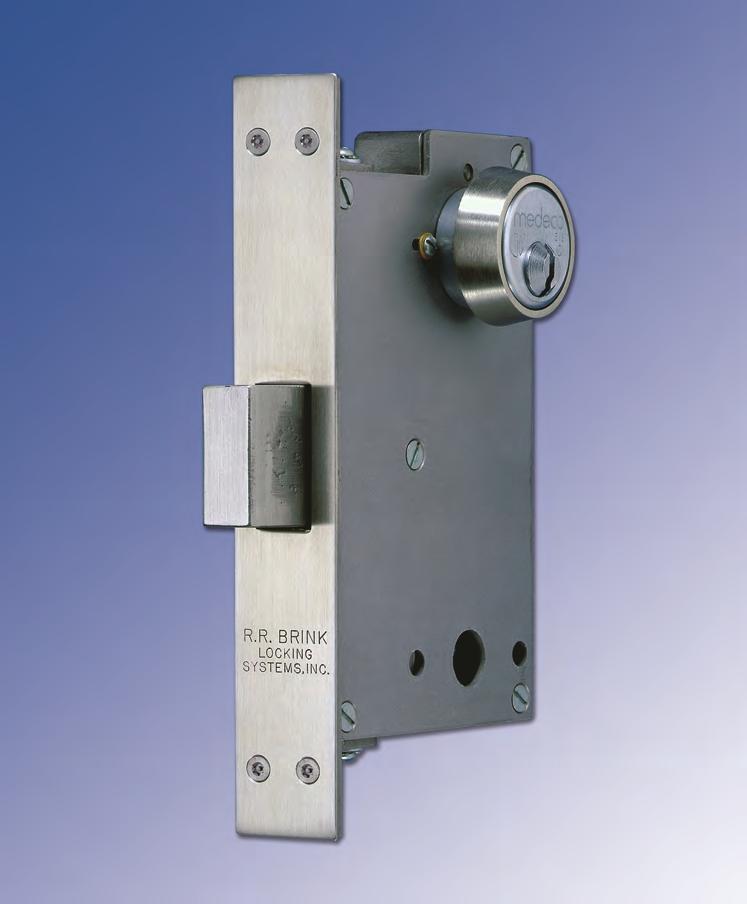 Heavy Duty Mechanical Deadbolt Lock for Mortise Mount in Swinging Doors Full 1" Bolt Throw Hollow Metal Door Mortise Mounted RRBLS proprietary Mogul (MOG) key cylinder can be specified.