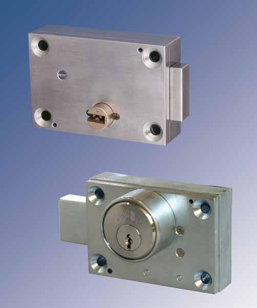 All purpose heavy duty, high security mechanical deadlocks for swinging doors 7080 is operated by a paracentric key. 7080M is operated by a mogul key.