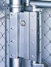 Please verify the diameter of fence and gate posts prior to contacting the factory. The 8030 gate lock can be modified for surface application consult factory.