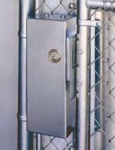 suggests consulting with the factory for each application. Please verify the diameter of fence and gate posts prior to contacting the factory.