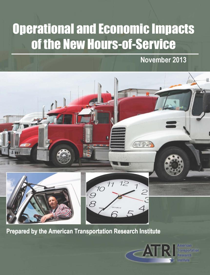 Hours-of-Service Post-rules implementation data collection 2,370