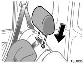 Fix the child restraint system with the seat belt. 4. Latch the hook onto the anchor bracket and tighten the top strap.