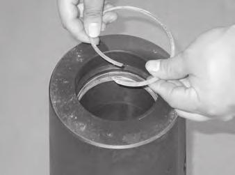 Press the non-extrusion ring into place as best as possible by hand.