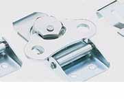6 K5 Draw Latch Rotary Large Stainless steel or steel, zinc d Installation Install assembly with Ø 5 (3/16) rivets or M5 (No. 10) screws (not Spring loaded and low profile: up to 4 (.