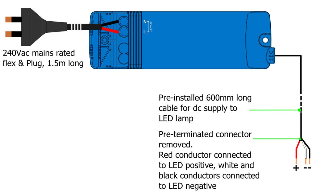 without a Terminal Adaptor, as shown in the diagram below.