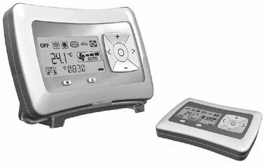 Main components Free includes 3 main components: A remote control which features a button panel and LCD display and can be wallmounted or positioned on a