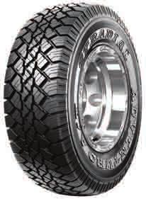 Features Special block tread design with multiple sipes Wide tread pattern with deep solid blocks and lugs Open shoulder
