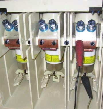 Section 11 Vacuum Interrupter Integrity Test Caution: X-ray emissions may be produced if an abnormally high voltage is applied across the open contacts of a vacuum interrupter.