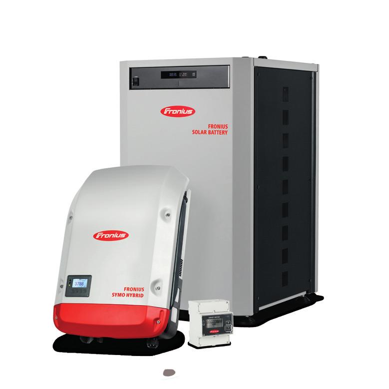 solution - the Fronius Energy Package. With power categories from 3.0 to 5.0 kw, the three-phase inverter allows surplus energy from a photovoltaic system to be stored in the Fronius Solar Battery.