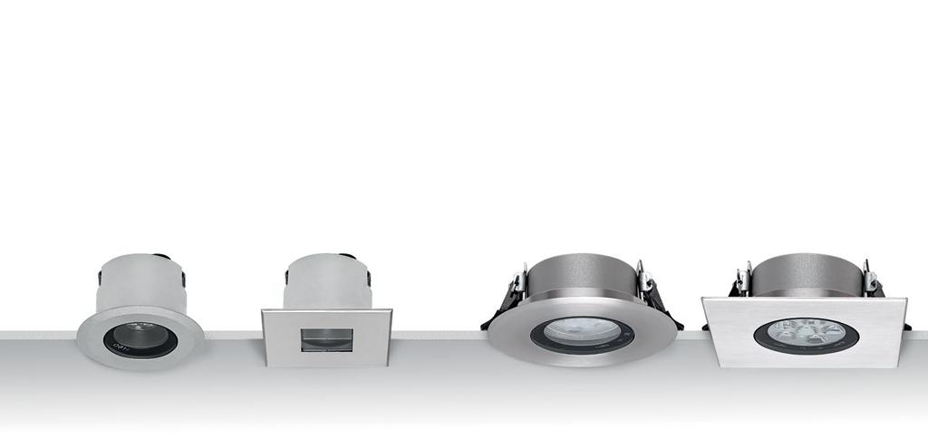 Techo67 These downlights, with their 1.7 to 2.1 in depth, will be an invaluable solution when the available installation space is very limited.