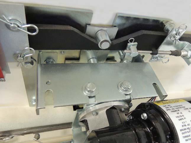 14. The Motor Assembly is attached to the top of the Motor Bracket located on the mechanism assembly.