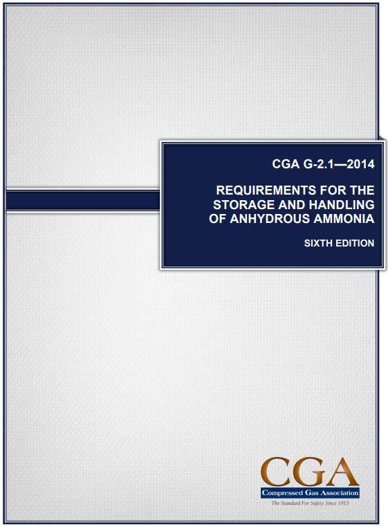 Industry Standards CGA G-3 2017 Sulfur Dioxide Wineries Cold Storage Fumigation Dehydrators CGA G-2.