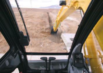 7-inch (450-mm) rubber tracks reduce work site noise and work without