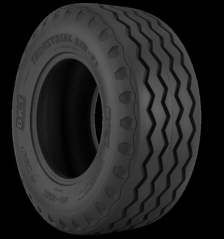 INDUSTRIAL FRONT F-3 RIB-F3 Highway tread designed for agricultural and industrial applications Multi-rib design for improved handling and road-ability Tubeless nylon cord body Designed for backhoes,
