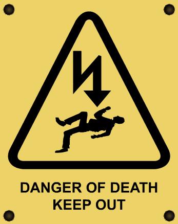 Why is electricity dangerous? 15 of 22 Boardworks Ltd 2016 Warning signs are used to alert people to the presence of high voltage electricity.