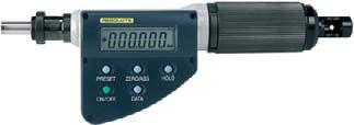 A Micrometer Heads Large figures, long battery life The digital display is very easy to read with its 7.5 high figures. The battery life is approx.