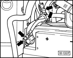 Disconnect harness connectors for Heated Oxygen Sensor (HO2S),