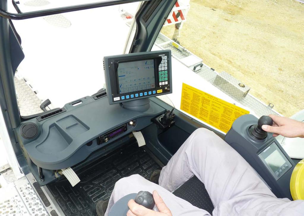 Intelligent crane control The LICCON computer system for functional, safe crane operations Liebherr has developed in house software and hardware for its mobile crane controller.