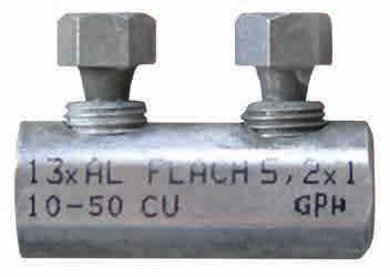 Mechanical screen wire cable lug with shear-off-head bolts Ø D Ø d 1070MS l 14 Ordering