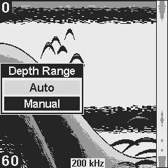 When in auto range mode, it always keeps the bottom displayed in the lower portion of the screen.