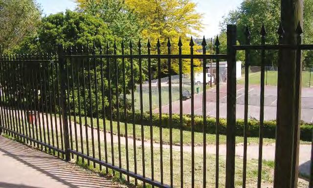 BARBICAN WITH FINIALS SR1 Barbican with Finials SR1 LPS 1175 fencing and railings features a welded pale-through-rail design which means there are no bolts to be forced or palings cannot be removed.