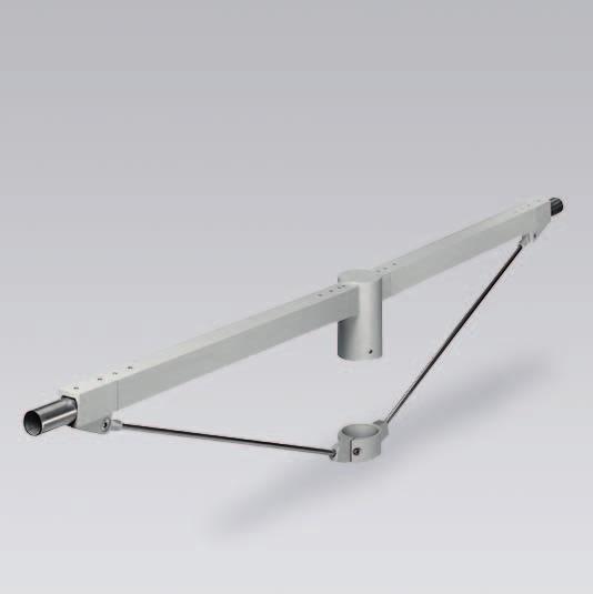 83", aluminum, polyester 122 0 293 960 white 122 0 293 950 silver grey powder coated, for pole Ø 2.99" Creates a 2 angle above the horizontal. 16.5" 35.83" 35.83" 1.97" Ø 2.36" / 2.