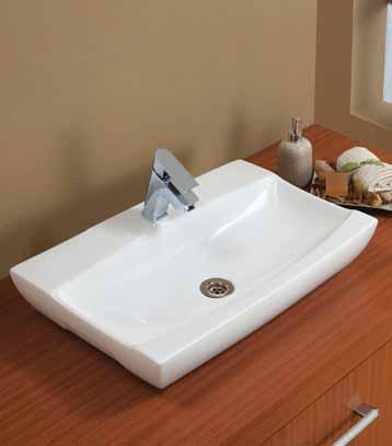 TABLE TOP BASIN LYS-WHT-0555 SIZE