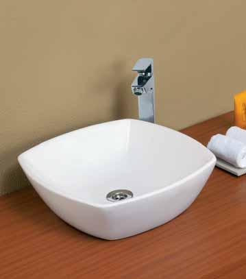 ARIA TABLE TOP BASIN ARS-WHT- 0538 SIZE (mm) 420 x 420 x 135 420 420 135