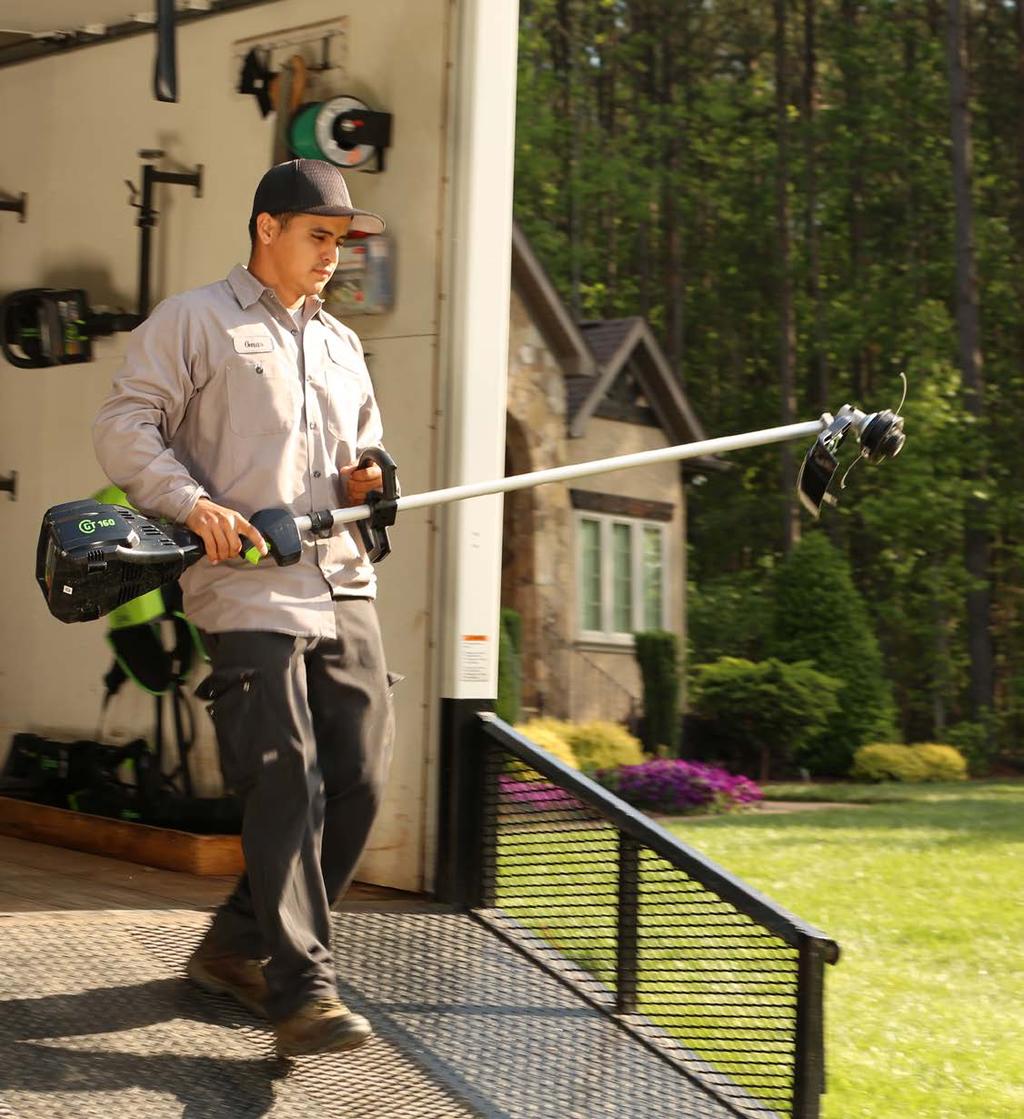 WHY GREENWORKS COMMERCIAL? Greenworks Commercial 82-volt tools provide all the power of gas without the hassle, making it the clear choice to replace your gas operated tools.