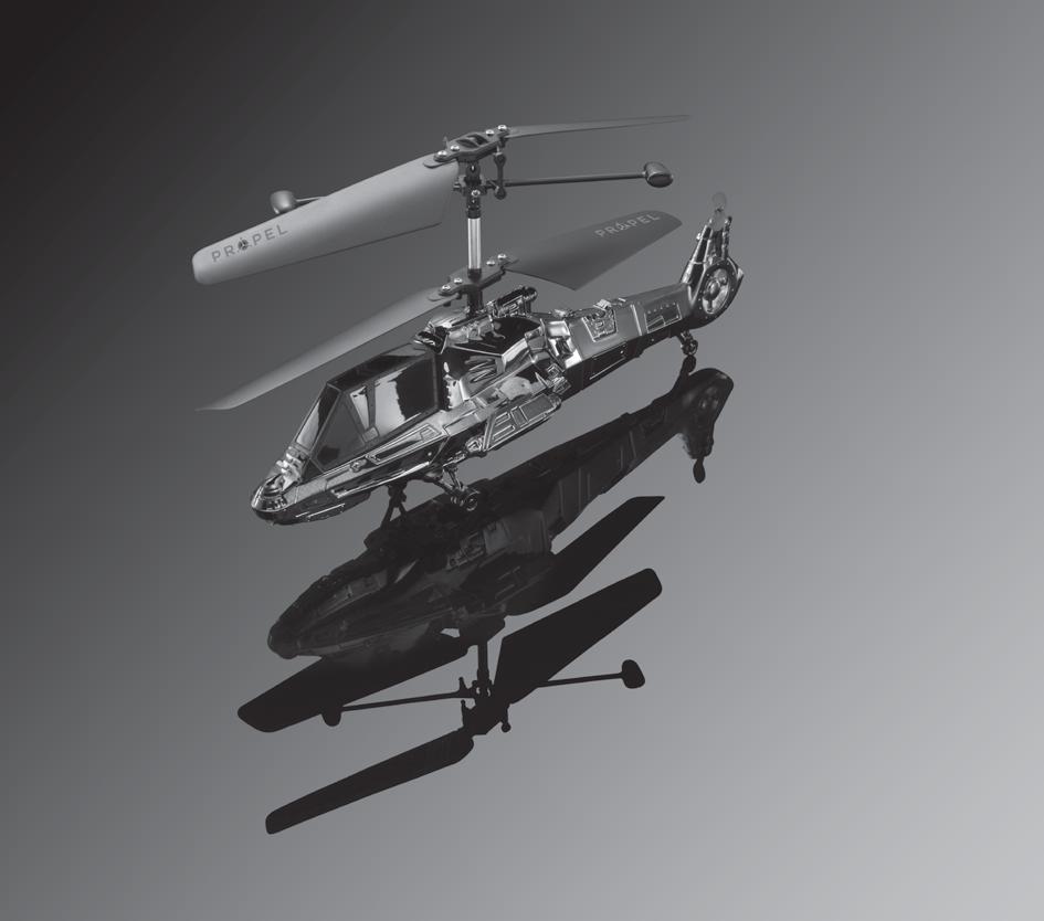 AIR COMBAT 2.4Ghz Motion Controlled Battling Helicopter USER MANUAL WARNING: Never leave product charging unattended for extended periods of time.